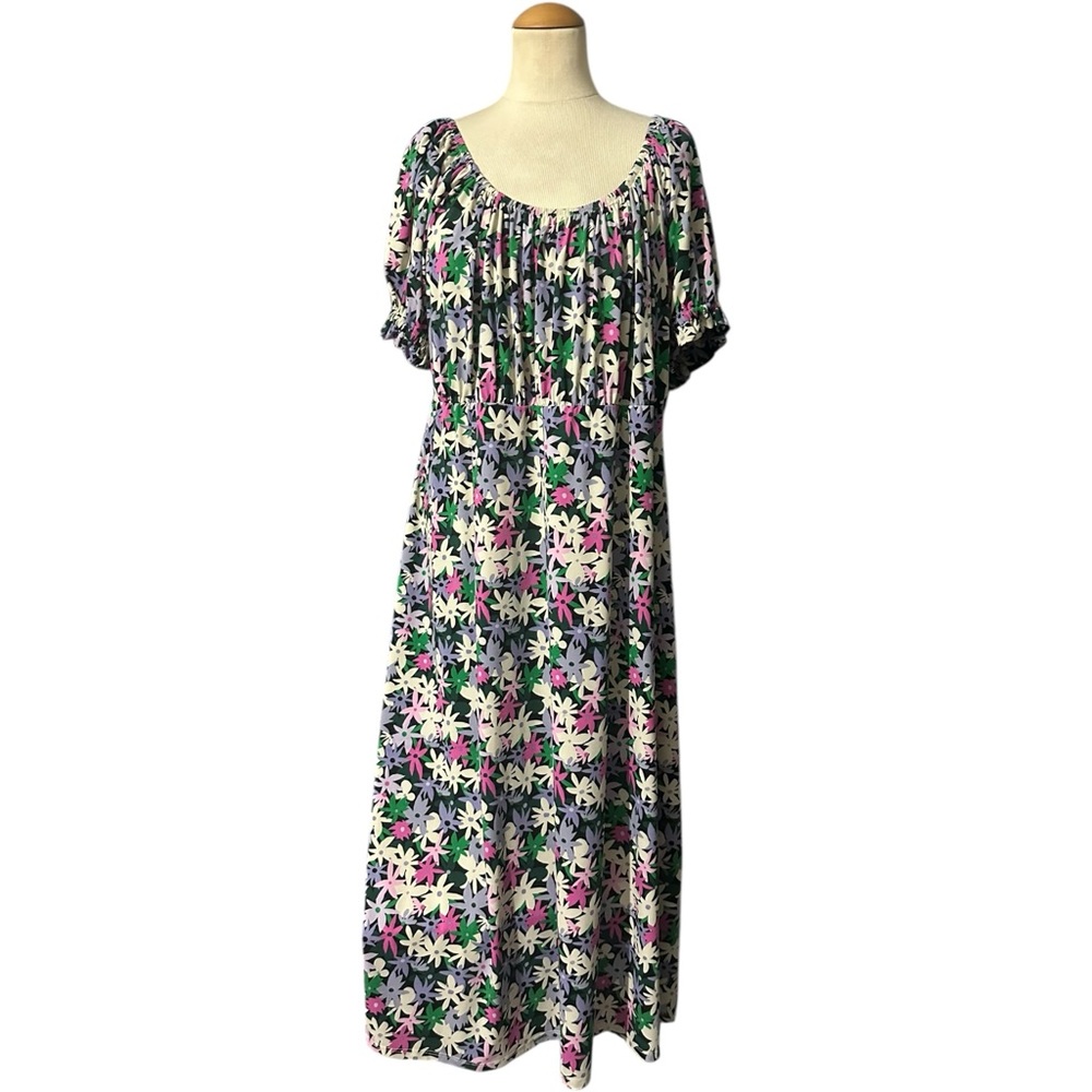 Eloquii Floral Maxi Dress Multicolor Size 20